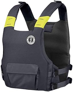 Mustang Survival Kayak Life Jacket for Adults - Khimera Dual Flotation, PFD for Watersports, Fishing, and Paddleboarding (Grey - One Size Fits All)