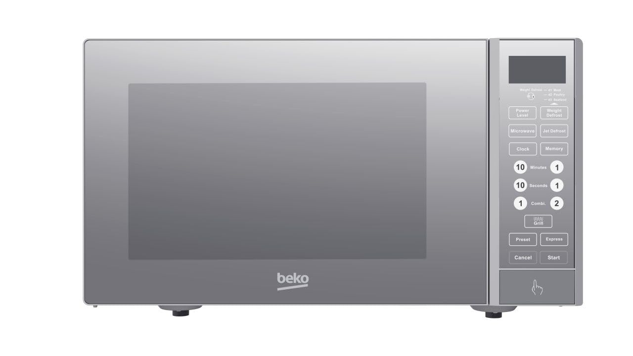 Beko forno a Microonde MGF23330S, 23 L, Digitale, Funzione Grill, Silver