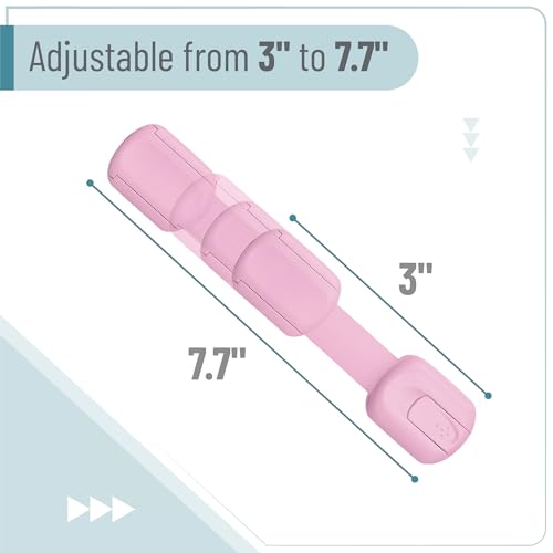 Image of Bates- Child Safety Strap Locks, 6 Pack, Pink, Baby Cabinet Locks