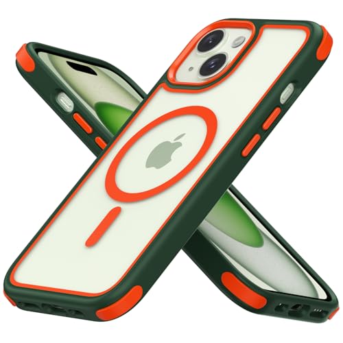 Coque iPhone 15 compatible MagSafe avec protection antichoc militaire bicolore MobNano