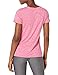 Amazon Essentials Women's Active Quick Dry Tech Stretch Short-Sleeve V-Neck T-Shirt (Available in Plus Size), Pack of 2, Charcoal Heather Space Dye/Raspberry Red Space Dye, X-Large