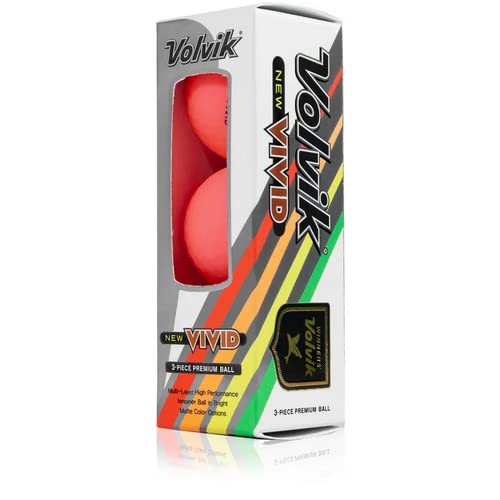 Volvik 2022 Vivid Matte Pink AlignXL Golf Balls