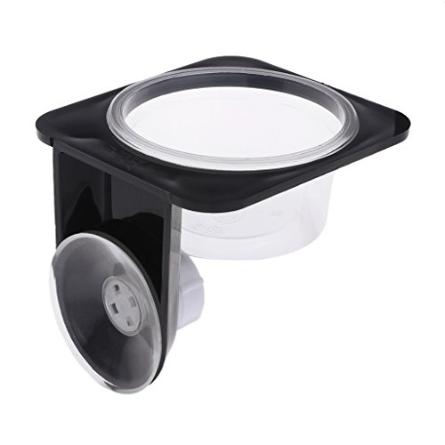 フィーダー抗エスケープ両生類酒飲みボウルワーム給餌器吸盤ボウル付きイグアナ用品ペット両生類健康亀猫用グルーミング