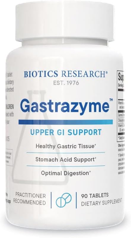Evorina Biotics Research Gastrazyme™ Digestive Support - Supplies Vitamin U Complex, Chlorophyllins, Gamma Oryzanol (from Rice) Supplement Supports Gastrointestinal Health & Gut Lining - 90 Tablets | High Strength Herbal Supplement | Clean Label Ayurvedic Wellness-image-5
