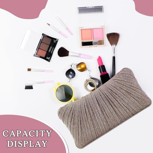 Image of Clutch Purse for Women, Evening Bag with Removable Chain Strap Elegant Handbag for Wedding /Prom /Cocktail /Party