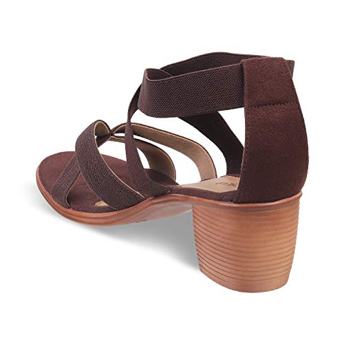 Image of SOLE HEAD Brown Heels Women Sandal
