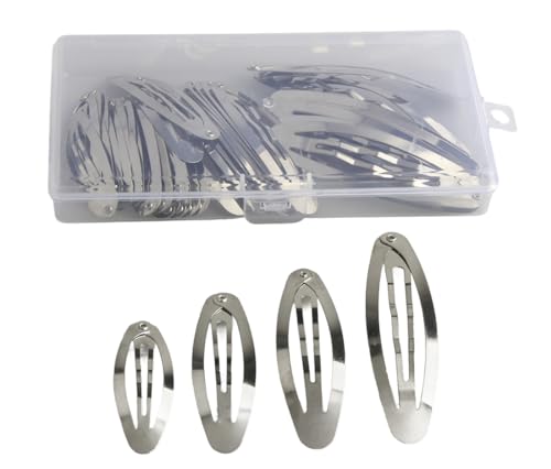 Caja 40 piezas pinzas metálicas para cabello miniatura 1