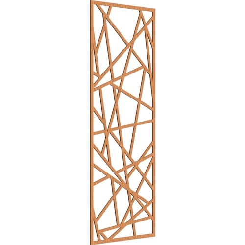 Image of Conway Decorative Pierced Fretwork Wood Wall Panels, 31 3 /8 inchW x 79 3 /8 inchH x 1 /4 inchT, Cherry