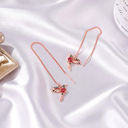 Bird Drop Dangle Earrings, Playful