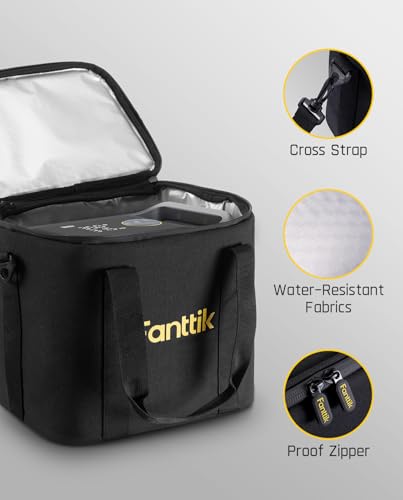 Fanttik Carrying Case for X9 Ultra Portable Tire Inflator, Camera Shoulder Bag, Thermal Bag