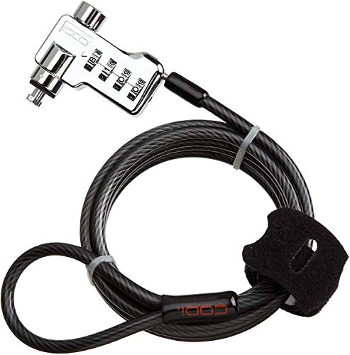 Case of 25 CODi 4-Digit Combination Notebook Computer Titanium Cable Lock for Mac and PC Qty 25