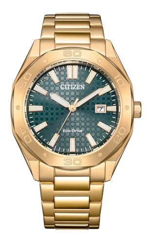 Citizen Eco-Drive Analog Mens Stainless Steel Watch Powered by Light - Octagon Shape Collection-BM7633-81X - Image 2