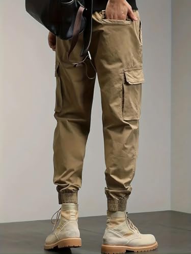 Image of TagasMen's Tapered Jogger Cargo Pant || Trousers Casual Pant || Cargo Pant || Jeans Pant || Track Pant for Man ||(MC-13)
