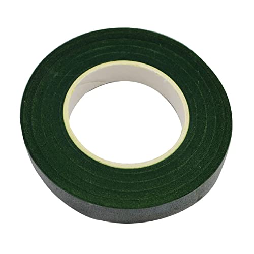 Queenbox 30Yards 1/2 in Floral Tapes Florist Bouquet Flower Stem Paper Wraps for Corsage Crafts, Wedding, Dark Green