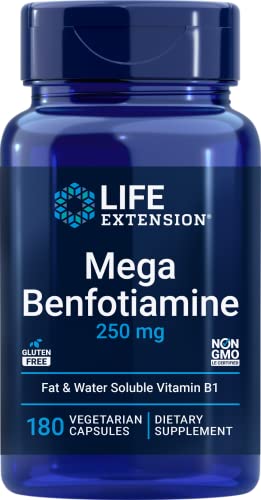 Life Extension Mega Benfotiamine 250 mg 180 Vegetarian Capsules