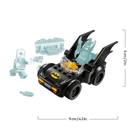 LEGO DC Batman : Batman et la Batmobile Contre Mr. Freeze - Jouet de Construction avec Super héros - Inclut 2 minifigurines - Idée Cadeau pour garçons et Filles dès 4 Ans 76301
