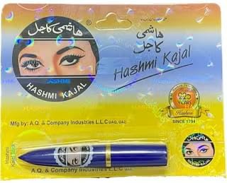 Hashmi Kajal Eyeliner Kohl, Traditional Natural Eye Kajal for Deep Black Long-Lasting Eye Makeup, Smooth Application Surma Stick, Authentic Herbal Eye Cosmetic, Made in Pakistan Export Pack