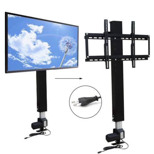 700 mm TV Lift eléctrico con mando a distancia DC24 V 20 mm/s TV soporte elevador elevador ajustable motorizado, máximo empuje 1000n/80 kg, para televisores de 26 "-57"