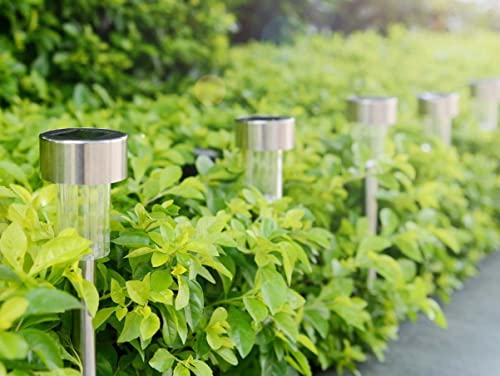 LEDLUX 4 Pezzi Lampada Solare Picchetto 30cm, IP44...
