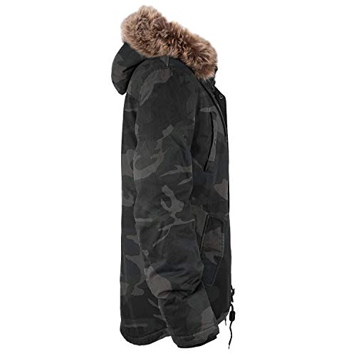 bw-online-shop Winterparka Fishtail mit Futter darkcamo - 4XL