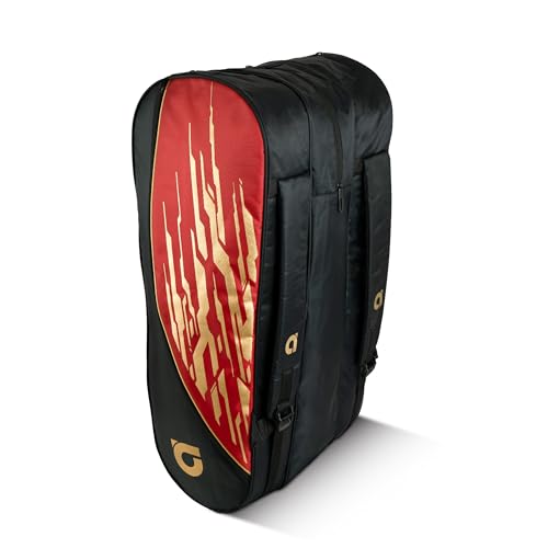 Apacs Master Smash Triple Zipper kitbag | Shoe Compartment | Front Pocket | Durable Inner Fabric | Professional Badminton kitbag (Red) (B0D3181JZF) Amazon Price History, Amazon Price Tracker