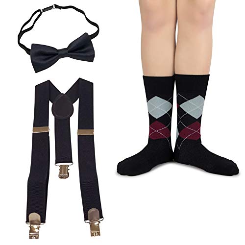 Spotlight Hosiery weddings Matching boys Socks Tie-Suspender-Set