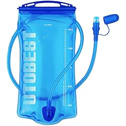 Dispensador De Agua Azul UTOBEST Vejiga de hidratación, Bolsa de Agua de 1 l, 1,5 l, 2 l, 3 l, Bolsa de Agua sin BPA, depósito de Agua a Prueba de Fugas para Correr, Ciclismo, Senderismo, Camping