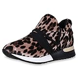  SCARPE VITA Damen Sportschuhe Lack Laufschuhe Runners Profilsohle Schuhe 168896 Leopard 37