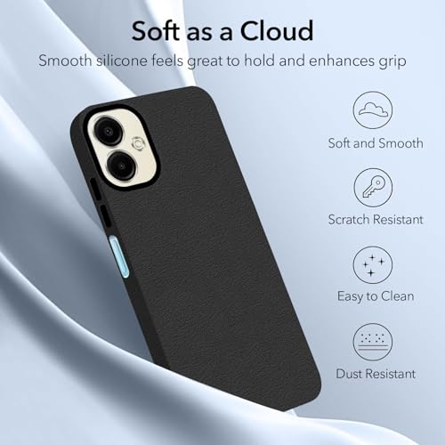 Image of Jkobi Back Cover Case for Samsung Galaxy A06 (Glass Like Camera Protection | Leather Feel | Minimalist Professional Grip)