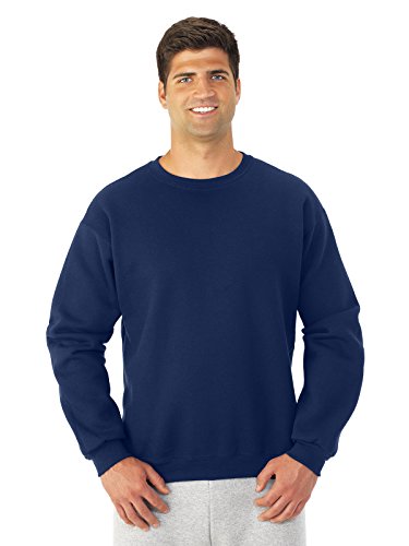 Fruit of the Loom Best Collection™ Men's Fleece Crew X-Large JNAVY/CHARCOAL HEATHER