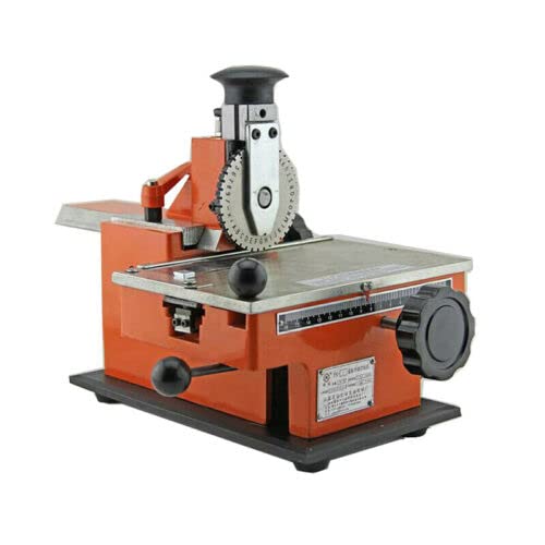 Manual Deboss Metal Label Embosser Dog Tag Stamping Printer Marking Machine