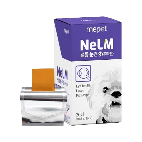 NeLM Supplements & Vitamins for Dogs - Mouth Dissolving Strips - Multivitamin, Eye, Hip & Joints, Gut, Dental Support - Pet Health Supplies - 30 Stips(Pack of 1) (30 Strips (Pack of 1), Eye Support)