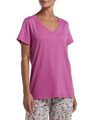 Image of HUE Women's 3 /4 Sleeve V-Neck Sleep Tee