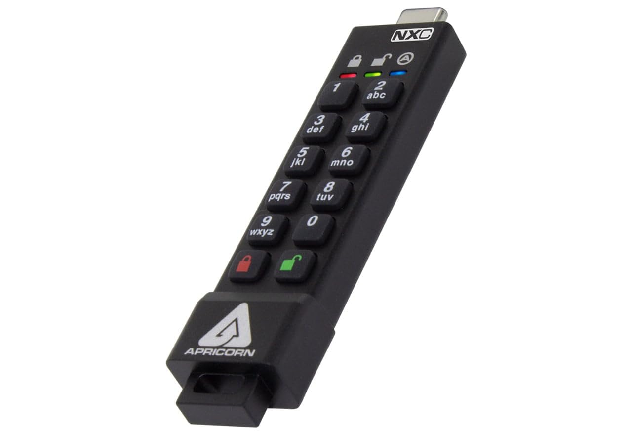 Stick Apricorn SecureKey 3NXC 256B USB-C Secure