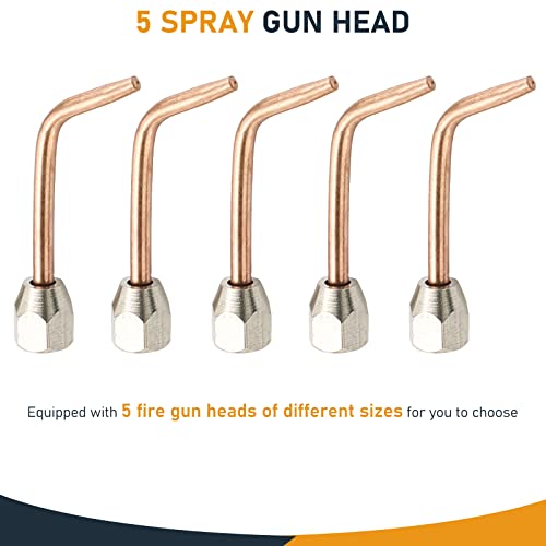 Atpeam Jewelry Micro Mini Gas Torch Welding Soldering Gun Soldering Torches Soldering Kit With 5 Weld Tips Fit For Oxygen Cylinders, Hoses - Acetylene For Jewelers #TOP4