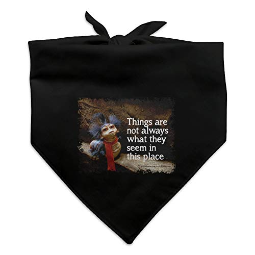 GRAPHICS & MORE Labyrinth The Worm Quote Thing are Not Always What They Seem in This Place Dog Pet Bandana