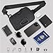 DEYACE Small Sling Bag for Men, Tactical Inspired Waterproof Utility EDC Mini Crossbody Chest Bag for Travel Work Sport (Black)