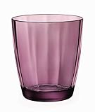Bormioli Rocco Pulsar Double Old Fashioned Glasses, Rock Purple, Set of 6