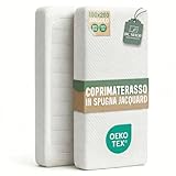 BCSHOP Coprimaterasso Singolo 100x200 x27cm in Spugna Jacquard - Copri Materasso Singolo c...