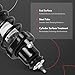 A-Premium Rear Complete Strut & Coil Spring Assembly Compatible with Mitsubishi Lancer 2002 2003 2004 2005 2006 2007, FWD, 2-PC Set