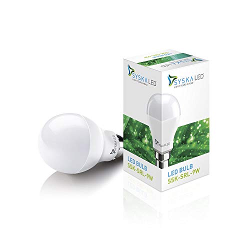 Image of SYSKA 9W LED White Bulb, Pack of 4, (SSK-SRL-9W /2019)