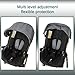 Baby Stroller Replacement Kit Compatible with DOONA+ Car Seat Stroller | Comfortable Thick Seat Cushion+Adjustable Canopy+Extended Shoulder Pads (Grey & Black)