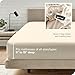 Bare Home Fitted Bottom Sheet Queen Size - Premium 1800 Microfiber - Ultra-Soft Hotel Luxury - Deep Pocket - Durable and Long Lasting - Fitted Sheet (Queen, Sand)