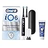 Oral-B Spazzolino Elettrico Ricaricabile iO 6N Nero, 1 Spazzolino Elettrico, 2 Testine Di Ricambio, Custodia Da Viaggio + 1 Dentifricio Advanced Rigenera Smalto, Pulizia Denti