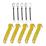 FunnAura 5 Pcs Box Cutter for Work, Utility Warehouse Box Opener with 5 Anti Lost Ropes