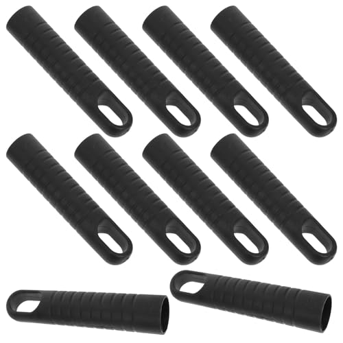 Homoyoyo 10 Piezas 10 Piezas de Casquillos Roscados de Plástico para Mango de Trapeador 25 Mm, Tapas Protectoras Negras para Mangos de Escoba, Accesorios de Reemplazo para Limpieza