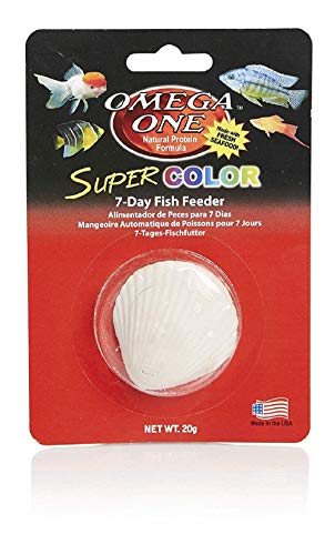 Omega (3 Pack) One Super Color 7 Day Fish Feeder, 20g Each