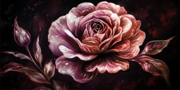 Peinture Diamond Painting fleur moderne kit complet de relaxation créative au salon