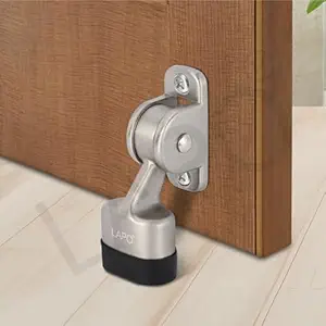 LAPO Premium 3 inch Door Stopper Rubber Powerful Working with Screw | Wooden Door Stoper to Stop Door for All Door Home | Office | Hotel (Matt Finish, Pack of 1)