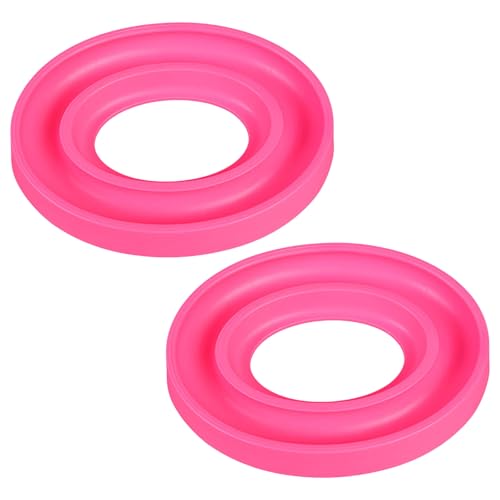 THINCAN 2 piezas carrete titular anillos bobinas bobinas organizadores bobinas silicona caja de almacenamiento para coser hilo bordado bobinas